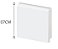 Rodapé de poliestireno liso branco 7cm x 10mm x 2,40m - Imagem 2