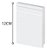 Rodapé de poliestireno liso  branco 12cm x 15mm x 2,40m - Imagem 1