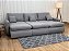 Sofá Cama Retrátil Reclinável Amaranto 2.70m 3 Módulos 80 – Cinza Linho - Imagem 1
