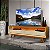 Painel Nobre c/Prateleira e Led + Rack Requinte 1.85m – Naturale/Off White - Imagem 2