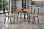 Mesa Tubular Circular Inovare + Cadeiras Belize 90x90m – Cinamomo/Preto - Imagem 1