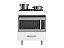 Balcão Alecrim Para Cooktop 4 Bocas 1 gaveta – branco - Imagem 2