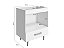 Balcão Alecrim Para Cooktop 4 Bocas 1 gaveta – branco - Imagem 3
