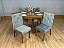 Mesa de Jantar Alegra 1.20×0.80 Com 4 Cadeiras Jasmim – Cinamomo/Cinza - Imagem 5