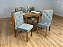 Mesa de Jantar Alegra 1.20×0.80 Com 4 Cadeiras Jasmim – Cinamomo/Cinza - Imagem 2