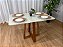 Mesa de Jantar Bali 90×90 Com 4 Cadeiras Isa – Cinamomo/Off White/Bege Veludo - Imagem 4
