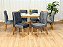 Mesa de Jantar Alegra 1.60×0.80 Com 6 Cadeiras Isa – Cinamomo/Off White/Cinza - Imagem 2