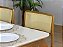 Mesa de Jantar Alegra c/Vidro 1.60×0.80 c/6 Cadeiras Fortaleza – Cinamomo/Off White/Bege Linho - Imagem 3