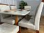 Mesa de Jantar Bali 1.60×0.80 Com 6 Cadeiras Isa – Cinamomo/Off White/Bege Veludo - Imagem 3