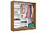Guarda-Roupa Dubai Plus c/ espelho 3 portas e 3 gavetas – Cinamomo - Imagem 2