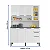 Kit Cozinha Florença Larg. 1.40m Branco 8 Portas 2 Gavetas em Aço - Itatiaia - Imagem 3