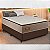 Colchão Casal Molas Ensacadas BlueWave Twins Gazin + Base Box Casal Sued Marrom Ortobel - 138x188x71 - Imagem 1
