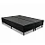 Base Box Casal Bipartida Suede Preto 138x188x37 - Ortobel - Imagem 1