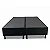 Base Box Casal Bipartida Suede Preto 138x188x37 - Ortobel - Imagem 2