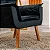 Poltrona Marlete Veludo Preto - Imagem 4