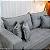 Sofá 3 Lugares Living Portugal Linho Cinza - 2,00m - Imagem 2
