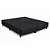 Base Box Queen Bipartida Sued Preto 158x198x37 - Ortobel - Imagem 1