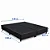 Base Box Queen Bipartida Sued Preto 158x198x37 - Ortobel - Imagem 2