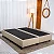 Base Box Queen Bipartida Sued Bege 158x198x37 - Ortobel - Imagem 1