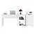 Mesa Office NT 2060 Larg. 2.00m Branco 2 Gavetas Notável - Imagem 6