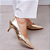 Scarpin Sabrina Metalizado Dourado - Imagem 3
