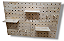 Painel Pegboard 80cm x 110cm (bastão 22mm) - Imagem 4