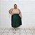 Saia Plissada Plus Size Forrada com Elástico e Tecido Confy - Imagem 3