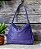 BOLSA ROXA 100% COURO COM ILHÓS - Imagem 1