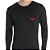 Camiseta Manga Longa Masculina Preta UV 50+ - Imagem 1