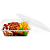 Pote Transparente Retangular com Tampa Prafesta 500ml - 24 und - Imagem 4