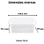 Pote Transparente Retangular com Tampa Prafesta 750ml - 24 und - Imagem 2