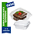 Embalagem Doce Quadrado G650 SF 200ml Cristal com 10 Unidades - Galvanotek - Imagem 4