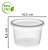 Pote Redondo para Bolo com Tampa 250ml com 25 un Galvanotek - Imagem 3