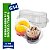 100 un Embalagem 2 Doces G14 Galvanotek com Tampa Transparente PET – Confeitaria Muffin Delivery - Imagem 2