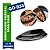 10 un Barca Pequena GO935 Galvanotek PET Oriental com Tampa Transparente – Sushi, Temaki, Delivery - Imagem 1
