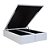 Base Baú King Size Courino Branco Soulflex - 193x203 - Imagem 1