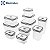 Kit Conjunto 10 Potes Herméticos Electrolux Transparente Microondas e Freezer - Imagem 2
