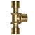 Tê Rosca Central Macho PEX Água 25X3/4X25 Kit c/ 6 - Emmeti - Imagem 2