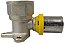 Cotovelo Fêmea Flange Prensar Gás 20MMX3/4" Multicamada Sferagas Kit com 4 unidades - Imagem 1