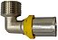 Cotovelo Macho  Prensar Gás 16MMX1/2" Multicamada Sferagas Kit com 2 unidades - Imagem 1