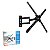 SUPORTE TV TRI-ARTICULADO - 10 A 60 ( MONTADO ) - PRETO - PX-15 - Imagem 1