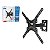 SUPORTE TV BI-ARTICULADO - 22 A 65 - PRETO - PX-P3 - Imagem 1