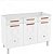 BALCAO TELASUL TRIPLO 2G 1F FALSA P/ PIA NEW MIRAGE BRANCO 815109-01 - Imagem 1
