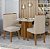 CJ MESA 4C LOPAS CELEBRARE CANT.COPO CAD APOGEU 120X80 NATURALE CREME AMENDOA CLEAN / OFF WHITE - Imagem 1