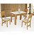 CJ MESA 4C SAO CARLOS MILENA RETANGULAR 108x68 FREIJO / OFF WHITE - Imagem 1