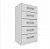COMODA 5G RODIAL SAVANA BRANCO 1CO0522 - Imagem 1