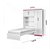 ROUPEIRO 4P. ABRIR 3G C/ CAMA MX LISBOA BRANCO / PINK - Imagem 3
