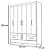 Guarda Roupa Solteiro MS912, 6 Portas - Moval - Imagem 4