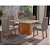 Sala de Jantar Space 120X80 com 4 cadeiras Fly Luxo - Imagem 1