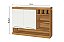 ARMARIO NESHER 2P ABRIR C/ ADEGA BURGUESA PREMIUM 120CM FREIJO / BRANCO - Imagem 3